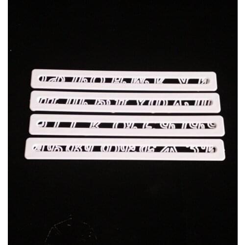 4pcs Russian Alphabet Fondant Cake Mold Biscuit Mold Cake Decoration Tool