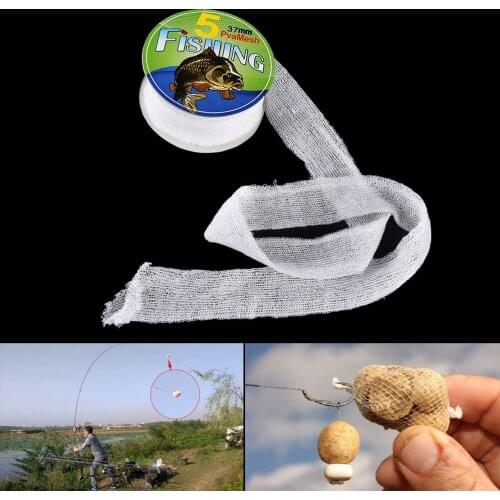 5M PVA 37mm Mesh Refill Carp Fishing Stocking Boilie Rig Bait Wrap Bags