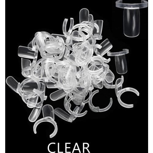 50pcs Nail Color Card Clear Natural Nail Art False Nail Palette Nail Gel Polish Nail Swatches Nail Display