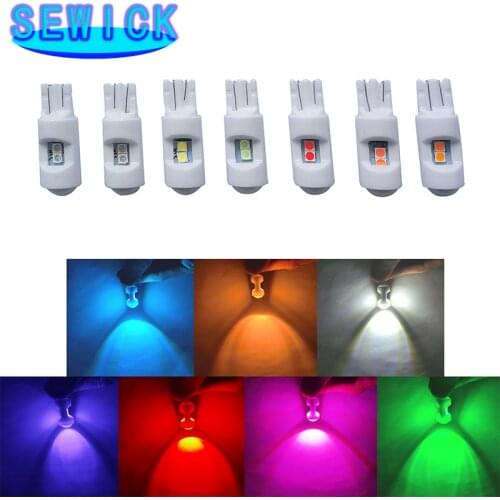 500PCS T10 W5W168 2825 High Quality Super Bright 3030 LED Wedge Car Interior Reading Dome Lamps Marker Lights Auto Parking Bulbs