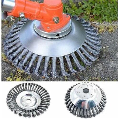6/8 Inch Lawn Mower Grass Trimmer Head Steel Wire Trimming Head Rusting Brush Cutter Mower Wire Weeding Head for Lawn Mower