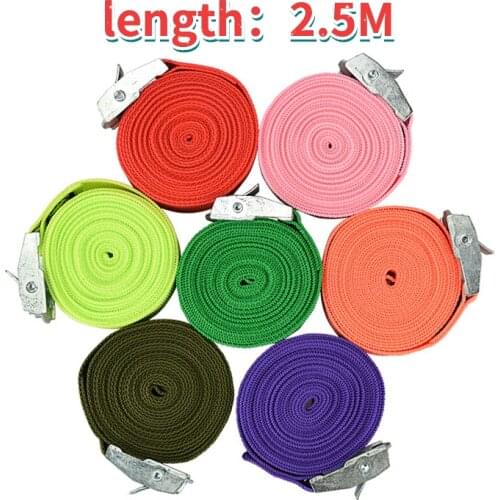 8Pcs 200x2.5cm Car Tension Rope Tie Down Strap Strong Ratchet Belt Luggage Bag Cargo Lashing Metal Buckle Tow Rope Tensioner