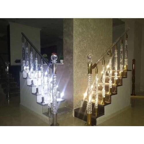 Freeshipping Acrylic Pole Post Parts for Stairs