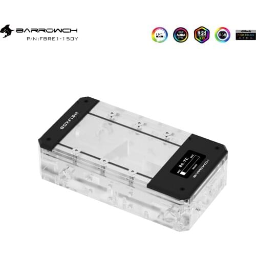 Barrowch Boxfish Acrylic Transparent Square Digital Reservoir Tank 150mm FBRE1-150Y
