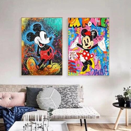 5D DIY Diamond Painting Disney Mickey Mouse Cartoon Cross stitch Diamond Embroidery Mosaic Art Picture Rhinestones Home Decor