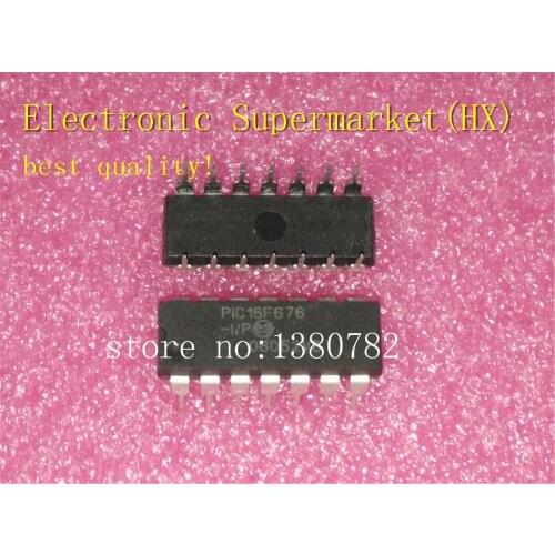 Free Shipping 50pcs/lots PIC16F676-I/P PIC16F676 PIC16F676-IP DIP-14 New original IC