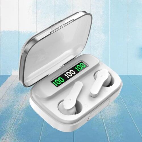 Bluetooth 5.1 TWS in-Ear with Wireless Charging Case Wireless Earbuds Headphones for Sport Workout Work