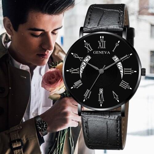 Men Watches Luxury Famous Brand Men Calendar Leather Strap Watch Men Military Sport Quartz Watch relogio masculino reloj hombre