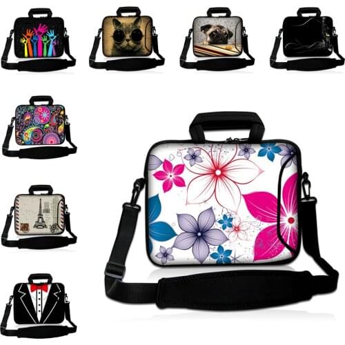 Print Laptop Funda 17.3 15.6 15.4 14.4 13.3 11.6 9.7 Briefcase Handbag Laptop Shoulder Case Notbook Messenger Bag Wholesale 2020