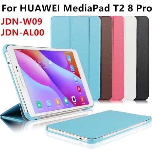 PU Leather Case For Huawei MediaPad T2 8 Pro Smart cover Protector For HUAWEI Honor Tablet 2 JDN-W09 JDN-AL00 Case Protective