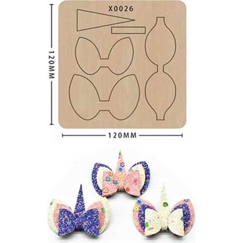 Wooden Diy Scrapbooking Stamps And Die Butterfly Metal Cutting Dies Bowknot Unicorn Shaped Shape Suitable For Big Shot Machines