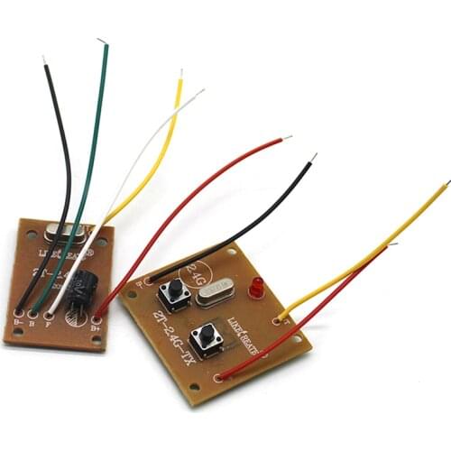 DIY 2CH 2.4G Receiver Board Kit with ANT Antenna For RC Car Boat Remote Control Toy Parts