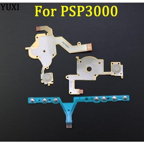 For PSP 3000 PSP3000 Game Console Repair Keypad Conductive Membrane Replacement for Right/Left R/L Key and Home Start Flex Cable