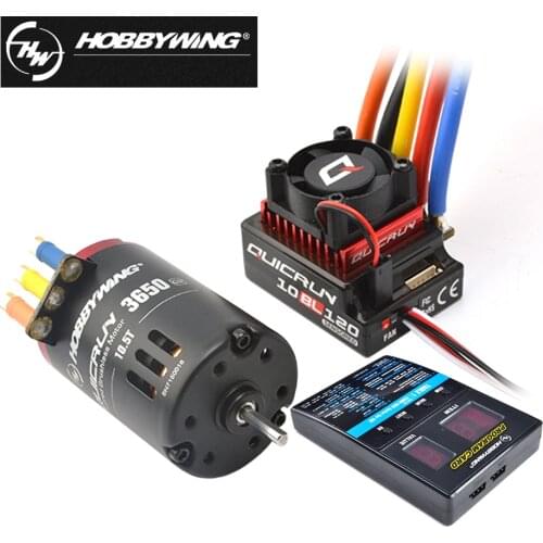 HobbyWing QuicRun 3650 G2 Brushless Moter 10BL120 120A 2-3S ESC+LED Program For RC 1/10th Touring Cars/Buggies/Drift Cars Toys