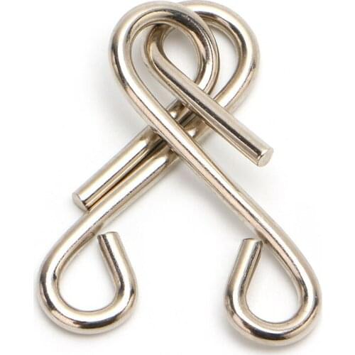 8Pcs/set Metal Wire Puzzle Game IQ Mind Test Brain Teaser Toys for Kids Adults GXMB