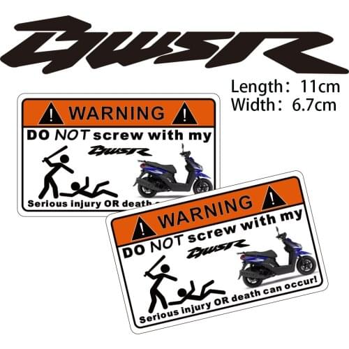 KODASKIN Motorcycle Cheap 2D Creative Warning Sticker Decal for Yamaha BWS R
