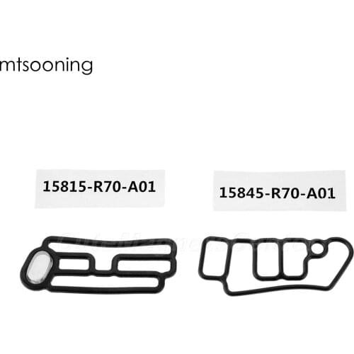 Mtsooning 2pcs VTEC Gasket Head Cylinder Solenoid Gasket for Honda 15815-R70-A01 15845-R70-A01
