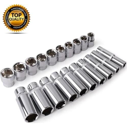 Sleeves Short Socket Set Drive 1/2" 1/4" 3/8", hexagon version Gear Lock Sockets Set