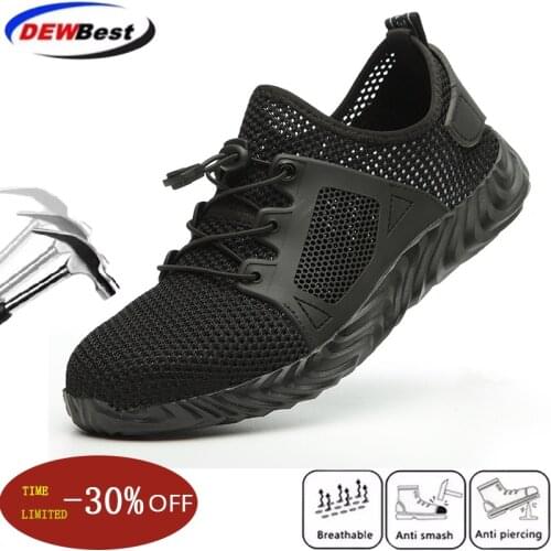 Indestructible Ryder Shoes Men and Women Steel Toe Cap Work Safety Shoes Puncture-Proof Boots Lightweight Breathable Sneakers