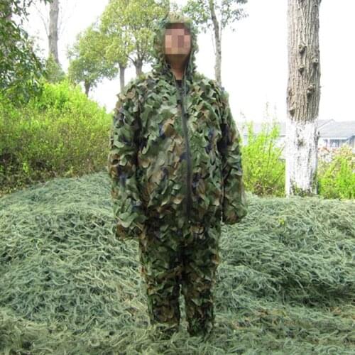 Hunting clothes New 3D Jungle camouflage Mesh Ghillie Suits Yowie sniper birdwatch airsoft Camouflage Clothing jacket and pants