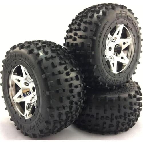 Original ARRMA 1/14 Truck Tire 1/16 LCRACING Moonster Glued Tire Set 2pcs