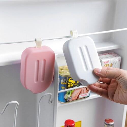 3pcs Ice cream Suction Cup Household Kitchen Fridge Activated Carbon Deodorant Box Air Purifier odor eliminator freshener