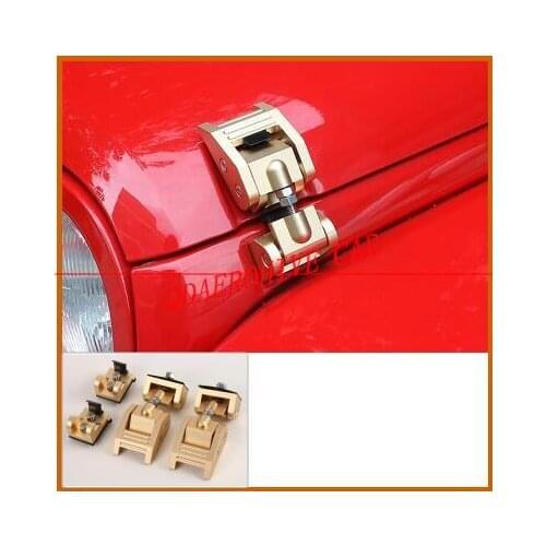 QDAEROHIVE Car Exterior Protect Black Lock Hood Latch Catch Decoration For Jeep Wrangler JK 2007-2009 five models