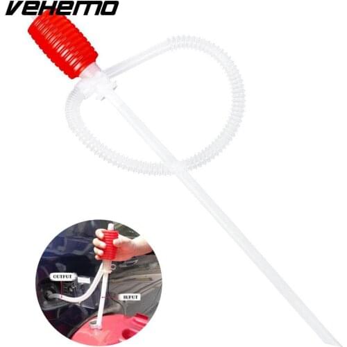Manual Hand Siphon Pumps Oil Gasoline Petrol Liquid Refuel Hose Sucker