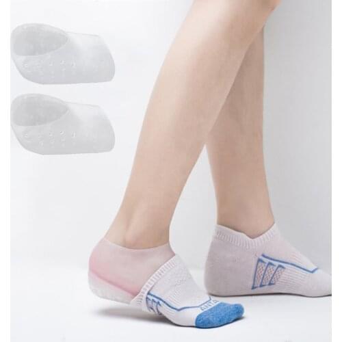 Silicone Invisible Inner Height Insoles Men Women Heel Cushion Hidden Insole