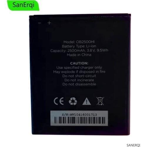 3.8V 2500mAh/9.5Wh OB2500HI Replacement Battery For obi MV1 smartphone Li-ion bateria Li-Polymer Batterie