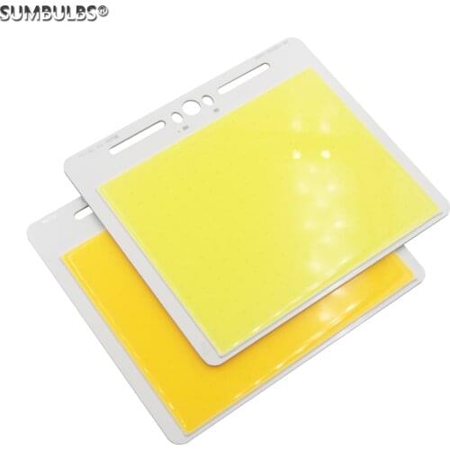 SUMBULBS 12V DC High bright led COB LED Panel Light big lamp source 50W Ultra Warm Cold White COB strip Lamp