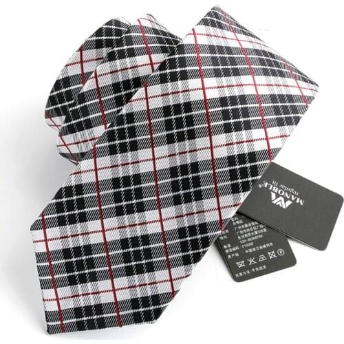 High Quality Men‘s 7CM Tie Fashion Casual Striped Neck Tie for Men Business Work Necktie Formal Dress Shirt Ties With Gift Box