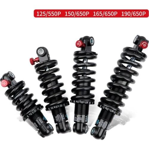 Bicycle Rear Shocks Absorber Adjustable Damping Suspension Spring Kindshock Downhill MTB Bike 125/150/165/190mm Mtb Parts