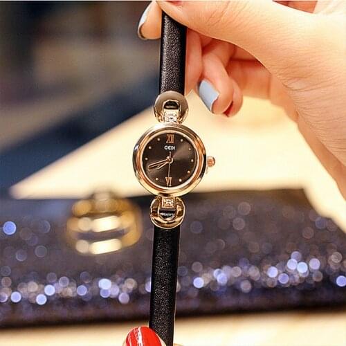 ZELING Ladies Watch With Leather Strap