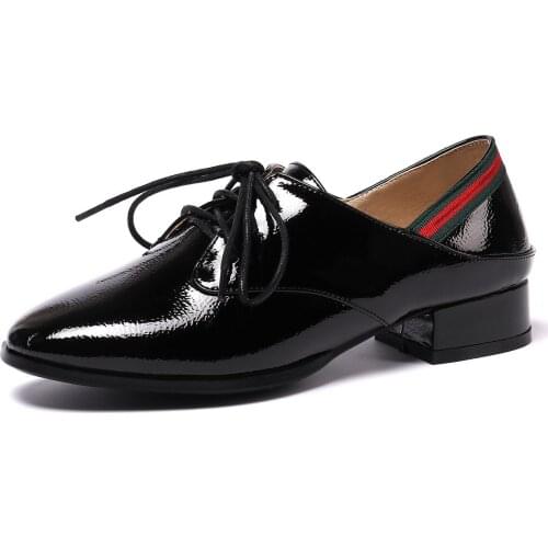 Early spring in 2019 new product low with square head with single shoes female 31-43