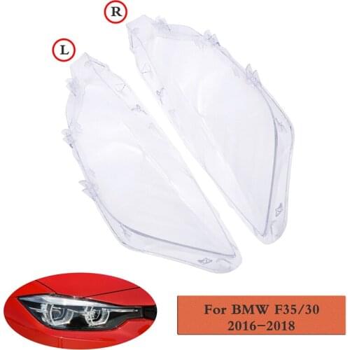 1pc/1 Pair Car Headlight Glass Shell for BMW F30 F35 2016-2018 Automobile Front Headlamp Transparent Protective Cover Case Parts
