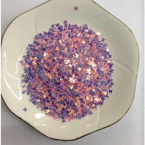 10g 4mm Gold Butterfly Nail Sequins Beauty Eye Makeup Glitter Patch Sequin Crystal Mud Pile Filled Crafts Diy Handmade Materials