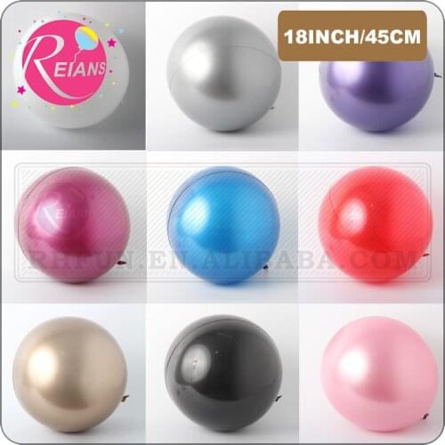 18inch Metal Round Bubble BoBo Balloon Birthday Party Decoration Helium Balloon Wedding Decoration Metallic Balloon Orb Supplier