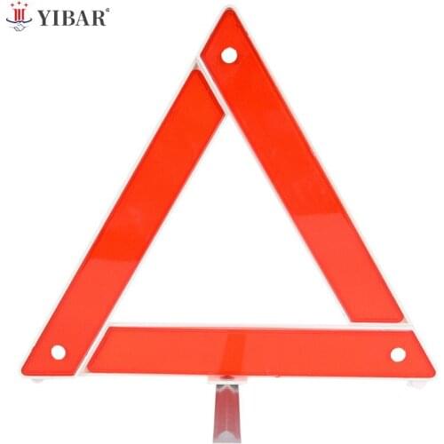 1x Triangle Reflective Warning Sign Foldable Red Car Hazard Breakdown Warning Stand Emergency EU Portable Parking Rack Reflector