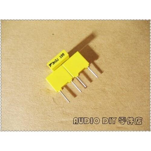 20PCS/100PCS THOMSON TPC 3300pF 100V 100V3300pF 5% MKT Film Capacitor 3.3nF 100V3.3nF 332 100V332