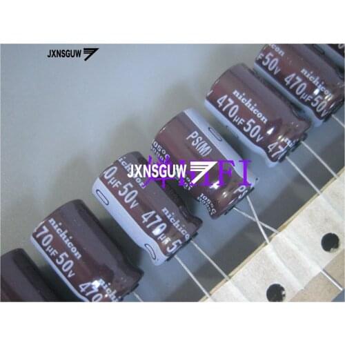 20PCS NICHICON PS 50V470UF 12.5X20MM 470UF 50V original audio Aluminum electrolytic capacitor 105 degrees 470uF/50V