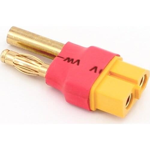 5/20pcs No Wires Connector - 4MM Male to Female XT60 Adapter for Turnigy / Gens Ace Lipo