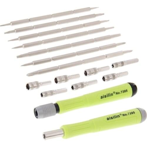 Aisilin 16 in 1 Multi-bits Interchangeable Screwdriver Repair Tool Set for iPhone 6 & 6S / iPhone 5 & 5S / Mobile Phone