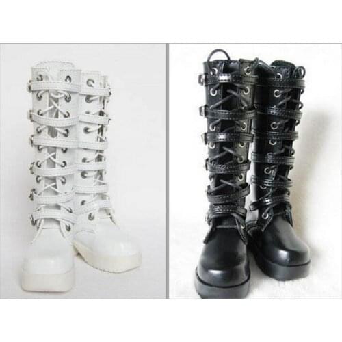G10-065 children toy SD BJD 1/3 1/4 dolls props Accessoriess shoes Lace-up boots white dark red black 1 pair