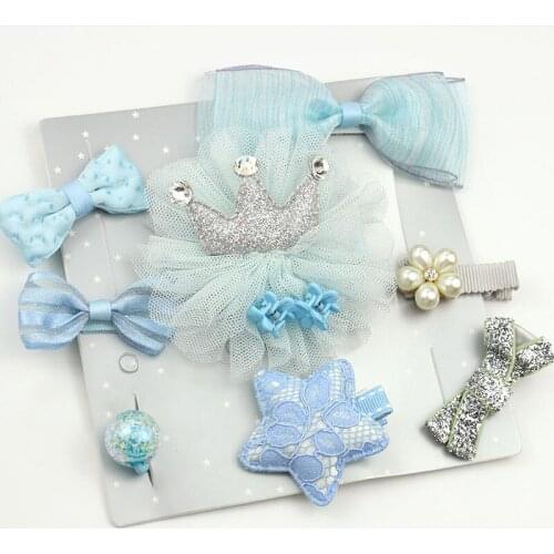 ChildrenS Hair Accessories Hair Clips Bow Ornaments Baby Headwear Set New Year Gift Box Europe America Wind Hair Accessories