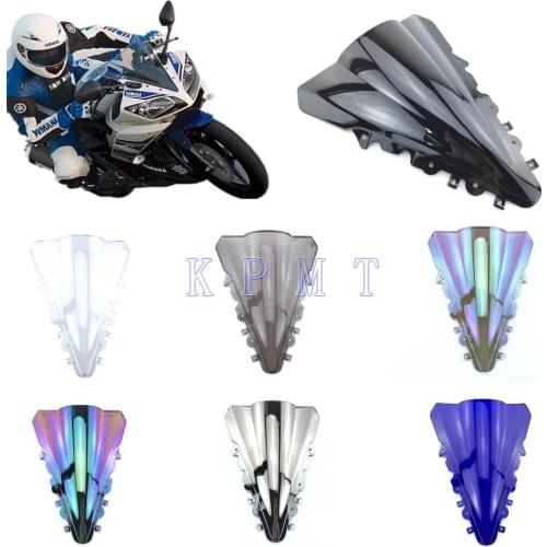 For Yamaha YZF R15 R 15 2014 2015 2016 Double Bubble Motorcycle Windscreen Windshield Wind Deflector R15 14 15 16
