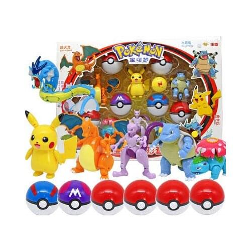 Pokemon Toy Pikachu Deformation Action Figure Pokemon Game Elf Ball Model Doll Anime Character Collection Toy Kids Gift