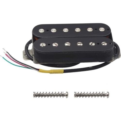 FLEOR Bridge Humbucker Alnico 5 Electric Guitar Pickup Double Coil Pickup Black Guitar Parts