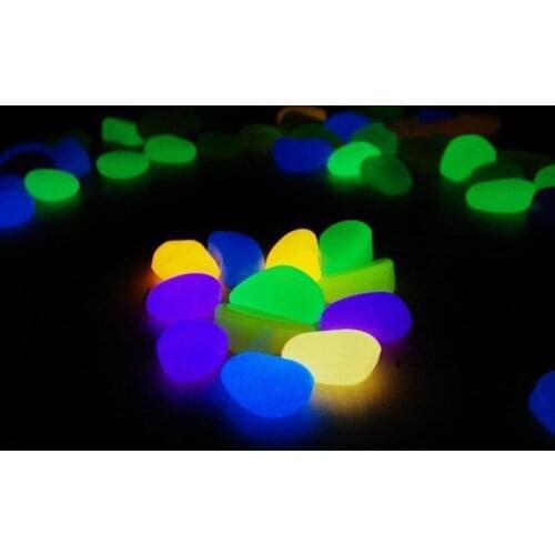 Artificial Lightweight Luminous Pebble Stone For Home Fish Tank Decor Garden Corridor Decorations 1000pcs Free Shipping