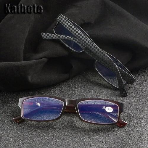 Kaibote P-KPLH02 Simple Blue Light Blocking Reading Glasses Farsightedness Durable Computer Presbyopic Eyeglasse +1.00 to +4.00